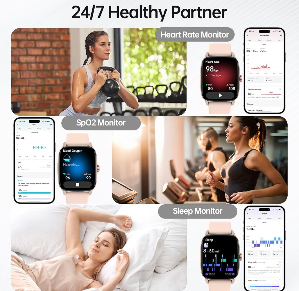 KIBFLE Bluetooth 5.3 Smart Watch with AI Voice & Fitness Tracking – Now Only $25