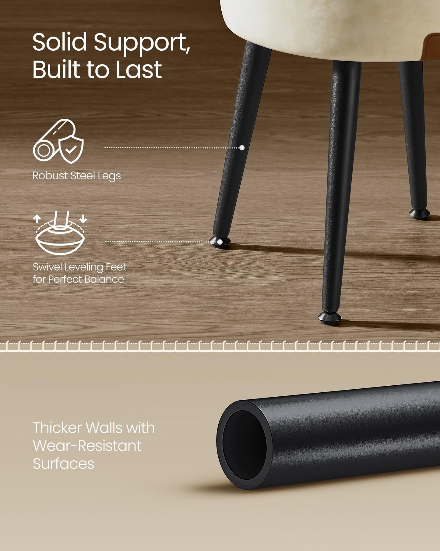 VASAGLE EKHO Storage Ottoman Stool