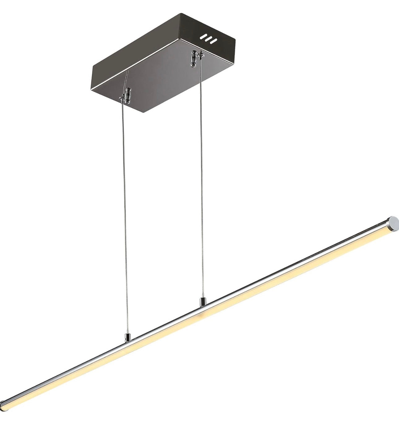 JONATHAN Y Chrome Integrated LED Pendant Light