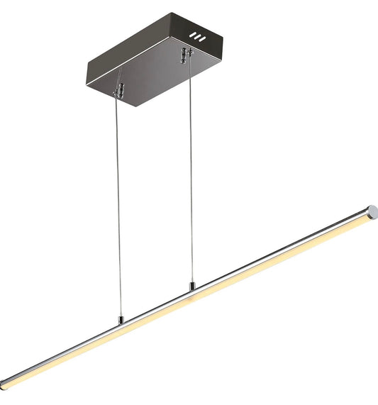 JONATHAN Y Chrome Integrated LED Pendant Light