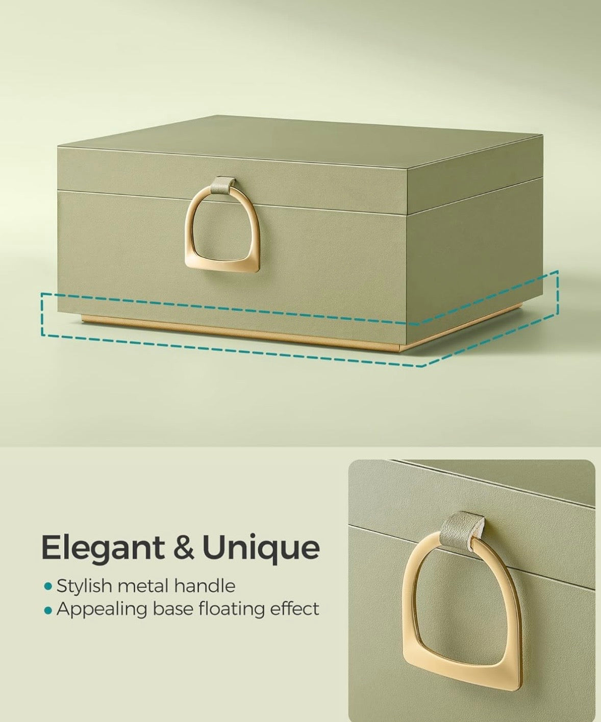 Luxury Floating Jewelry Box Organizer