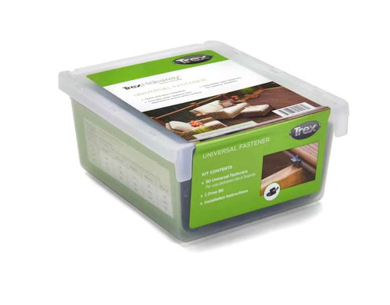 Trex Hideaway Universal Hidden Fasteners – 50 sq. ft. Coverage (90 Clips per Box)
