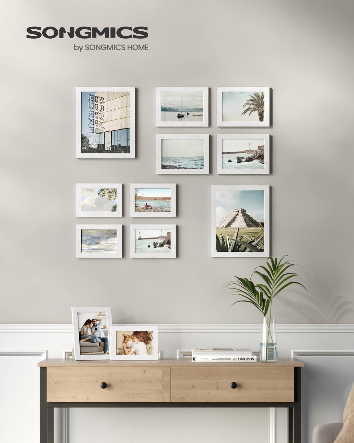 SONGMICS 10-Pack Gallery Picture Frame Set
