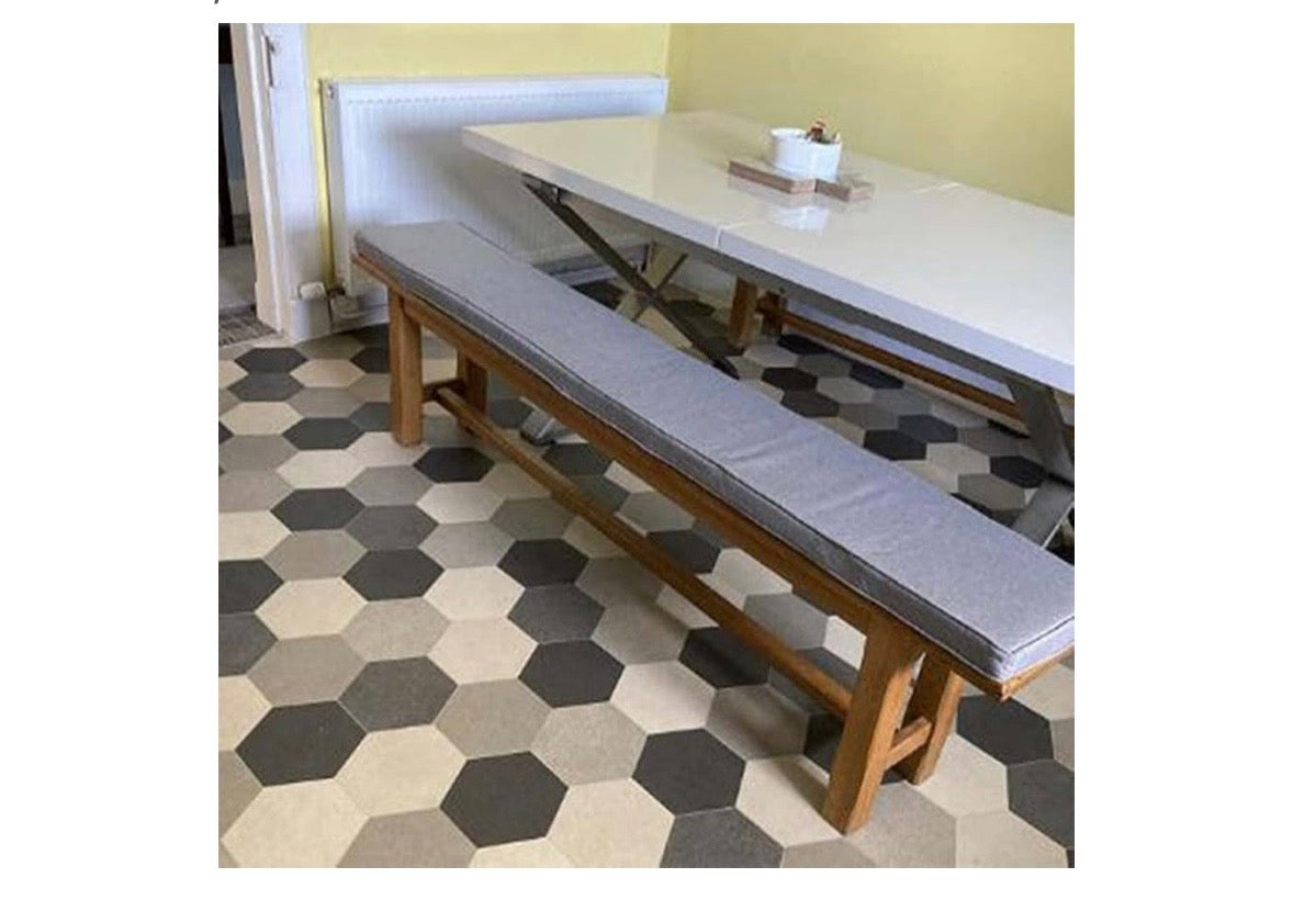Extra-Long Indoor/Outdoor Bench Cushion – Brown