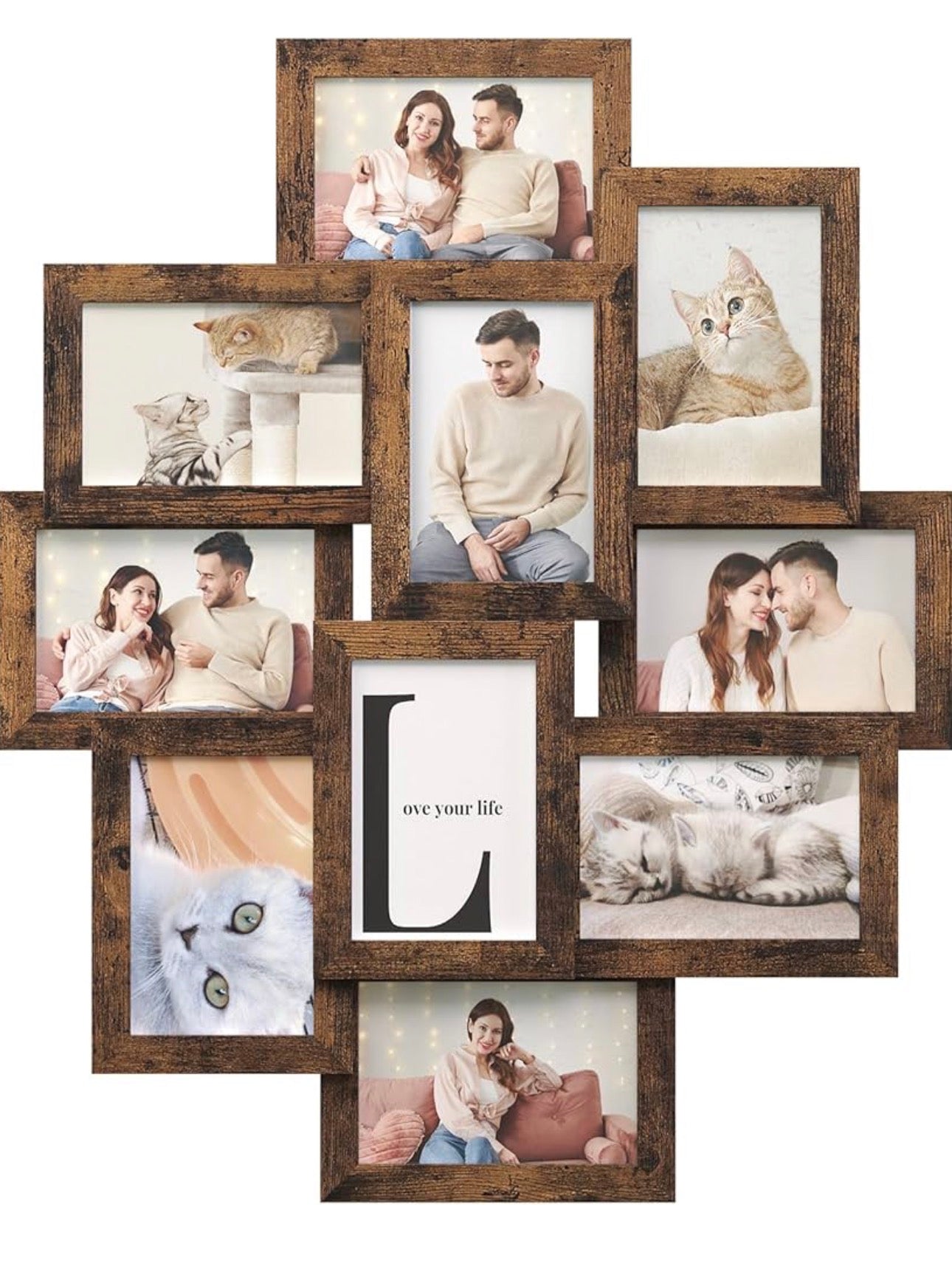 SONGMICS 10-Photo Collage Frame (4 × 6 in)
