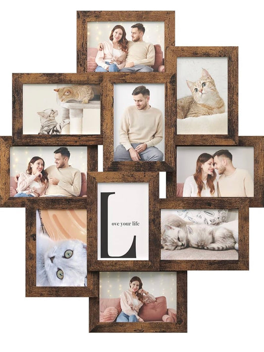SONGMICS 10-Photo Collage Frame (4 × 6 in)