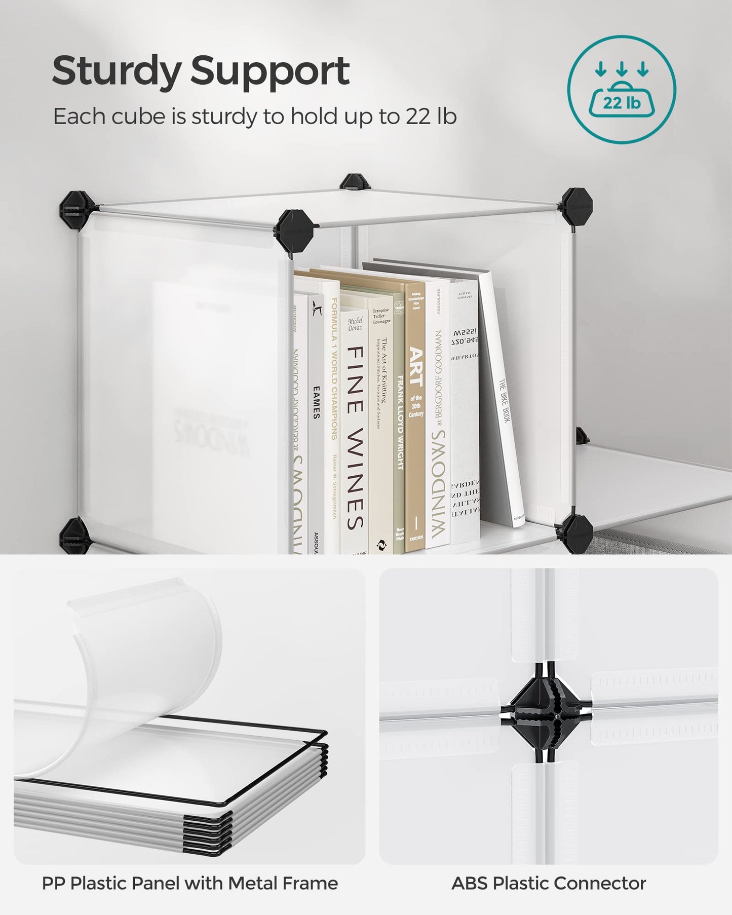 SONGMICS 6-Cube Modular Storage Organizer