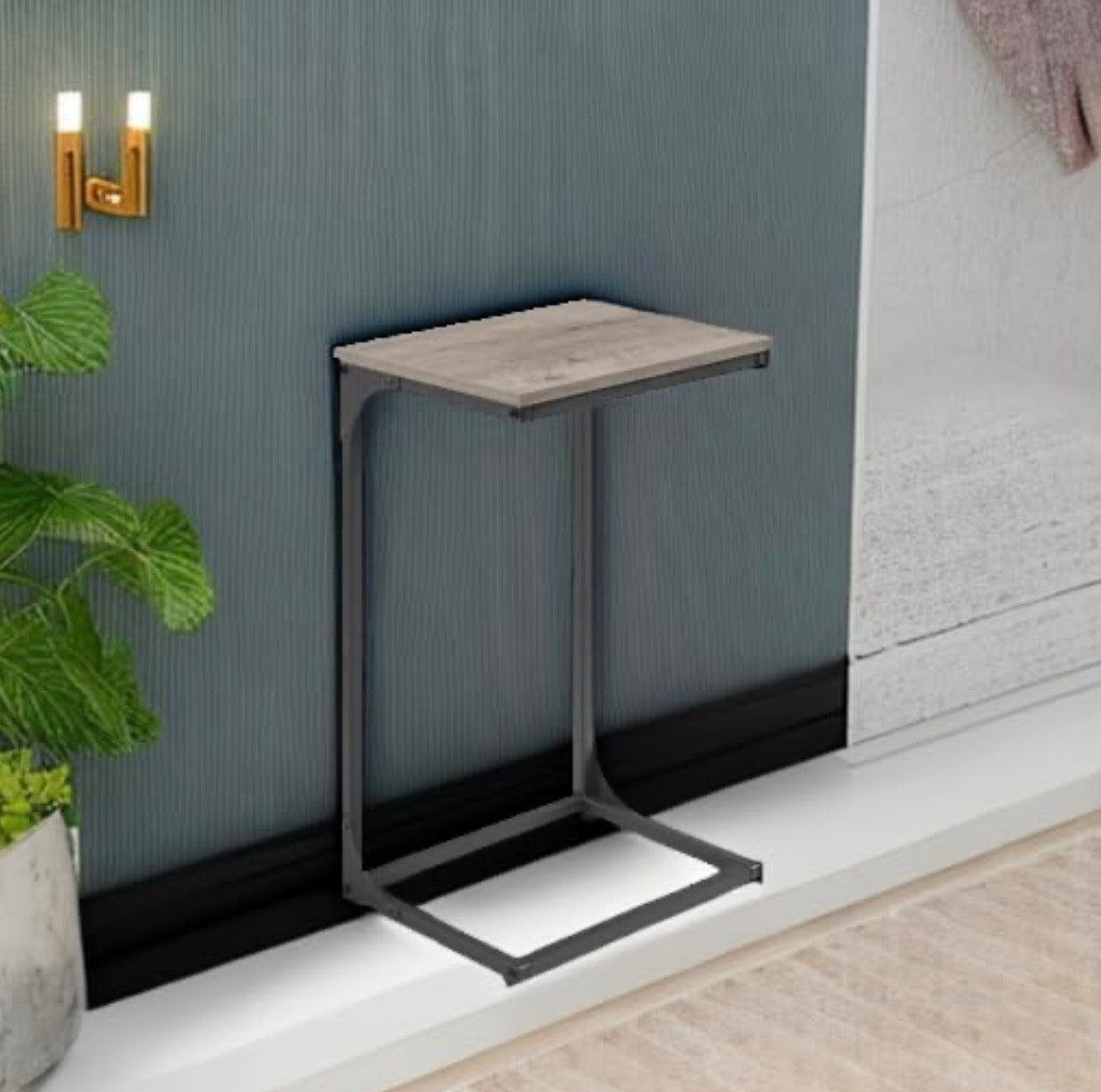 VASAGLE C-Shaped Side Table