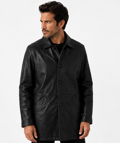 Men’s Classic Black Leather Jacket