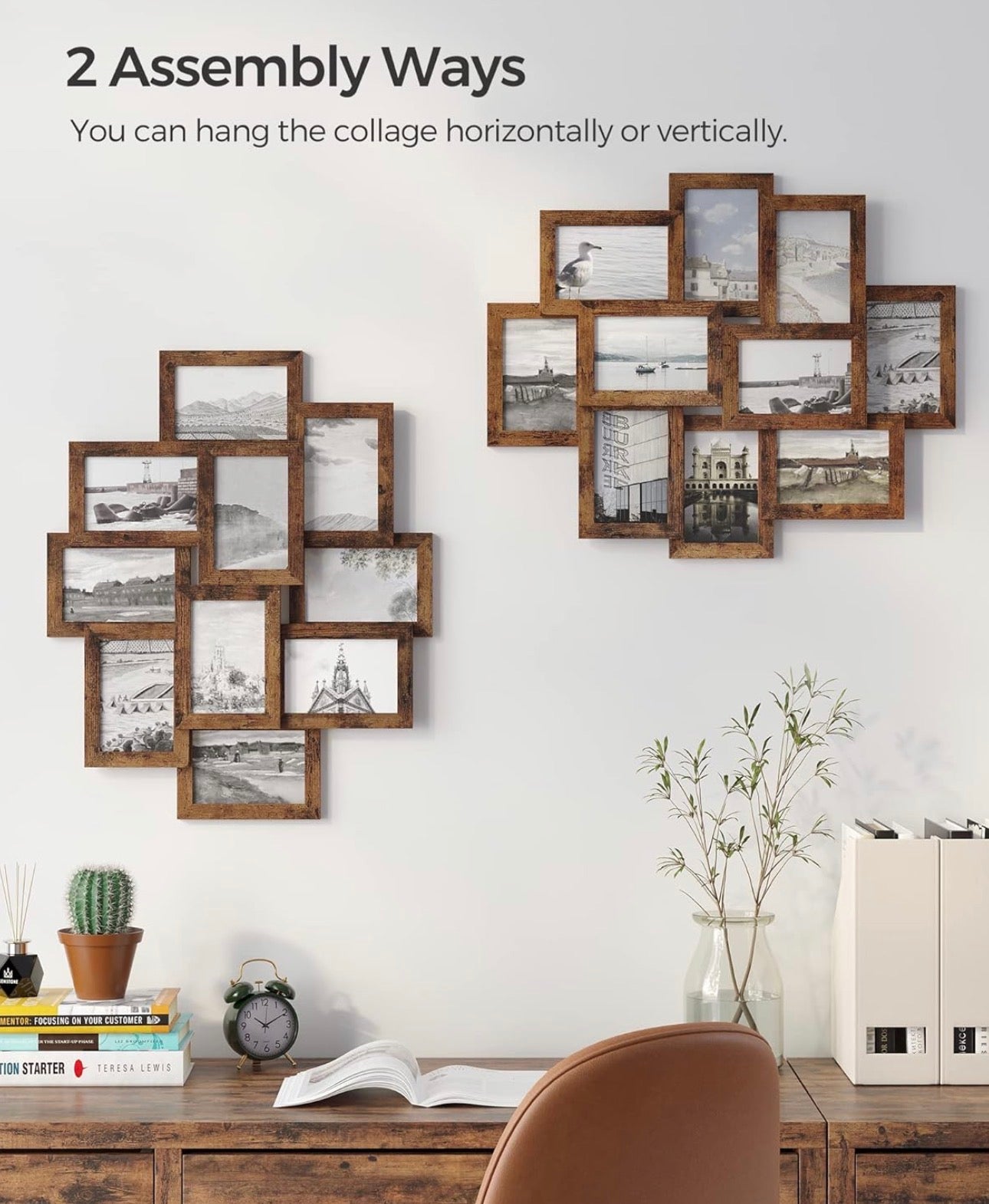 SONGMICS 10-Photo Collage Frame (4 × 6 in)