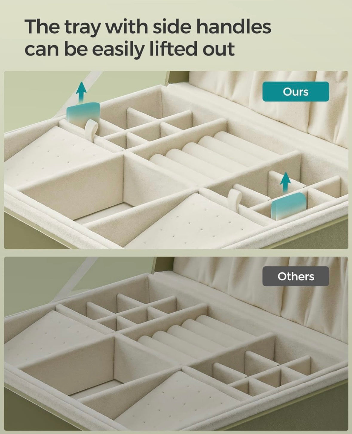 Luxury Floating Jewelry Box Organizer