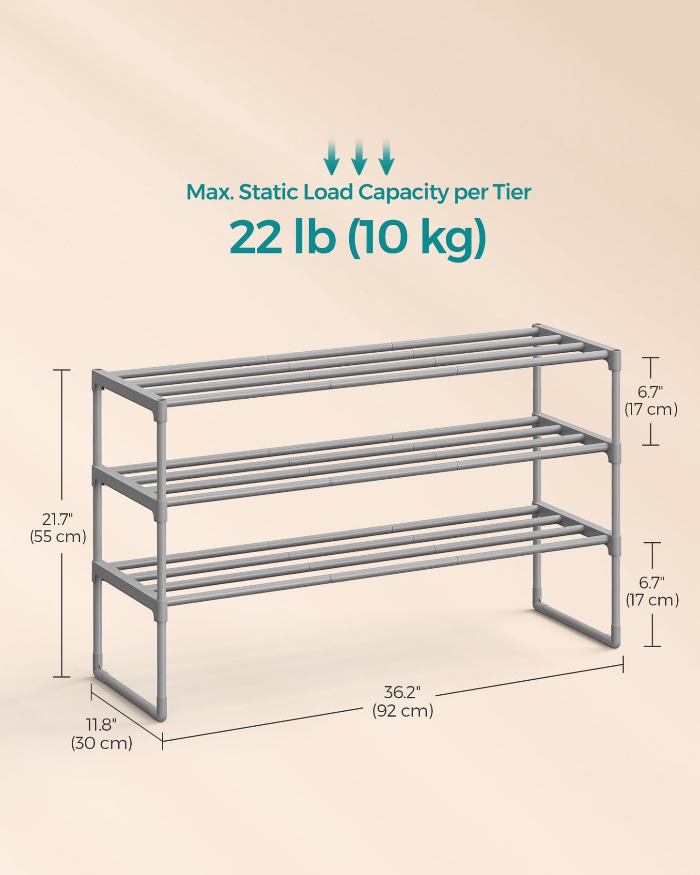 3-Tier Versatile Shoe Storage Rack