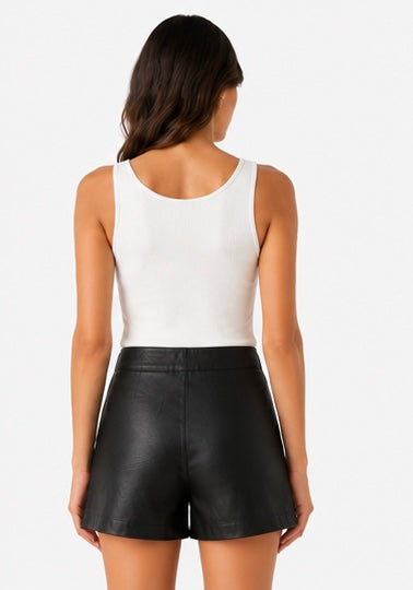 Women’s Genuine Leather Shorts - Size 13