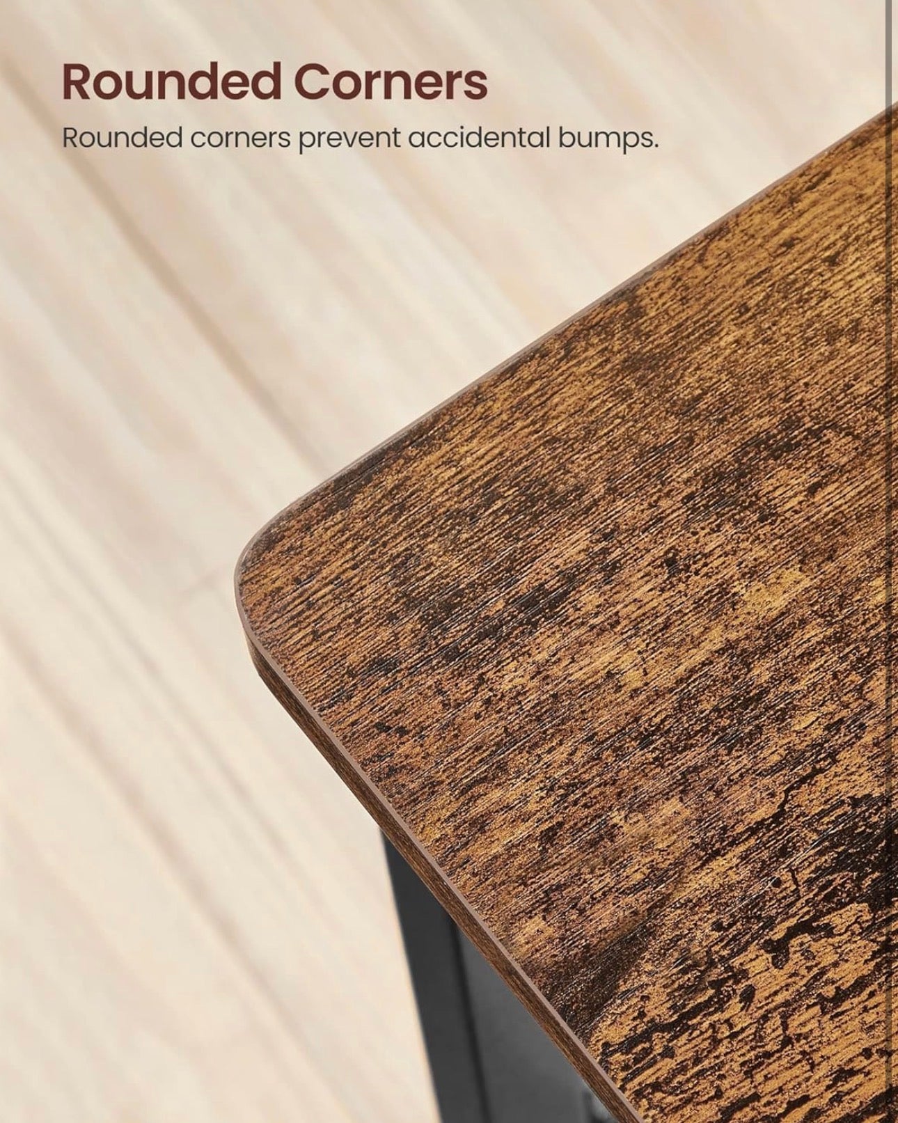 VASAGLE Rustic Industrial Dining Chair Set