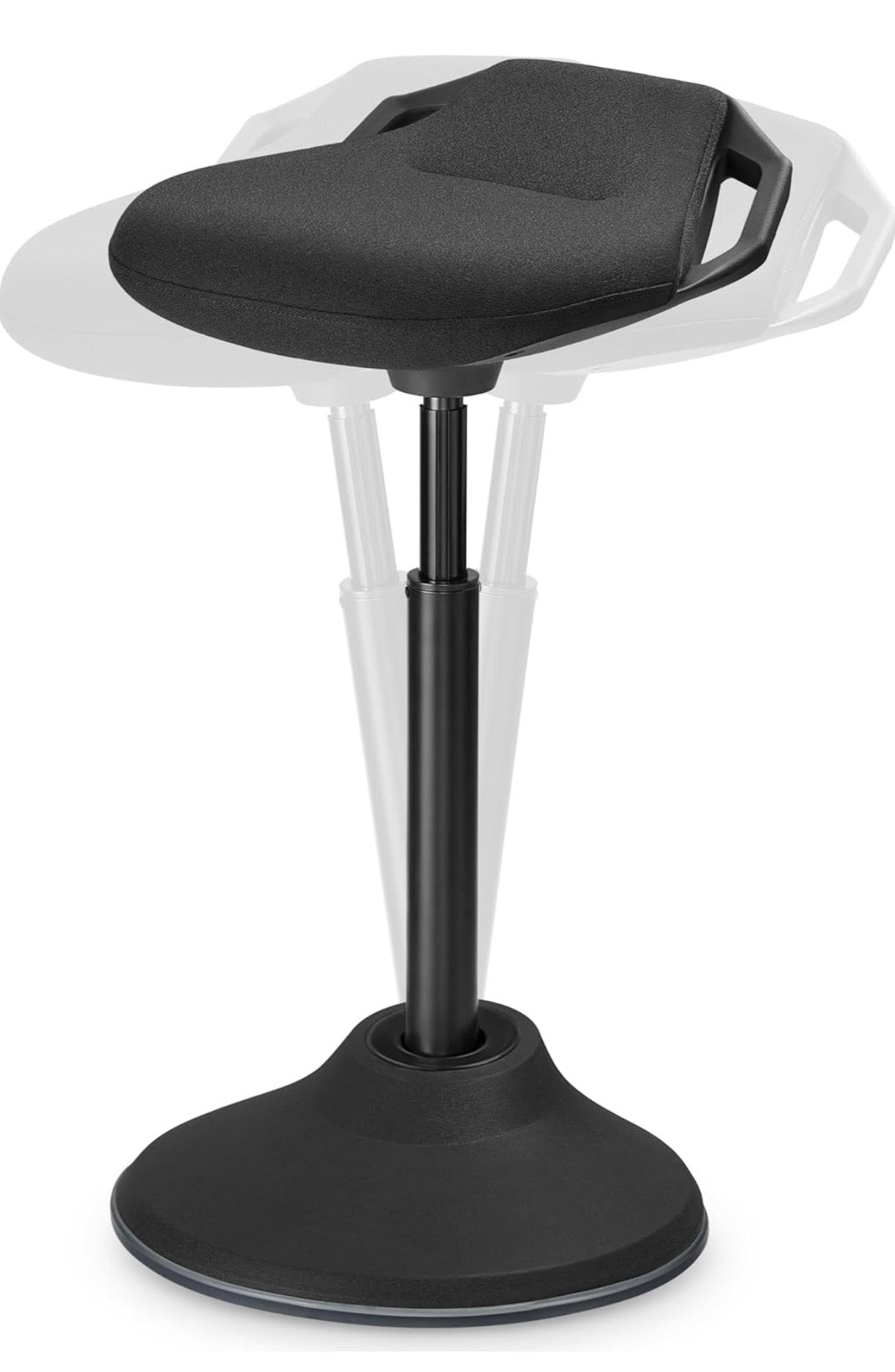 SONGMICS Ergonomic Wobble Stool – Adjustable Active Sitting Chair (Ink Black)