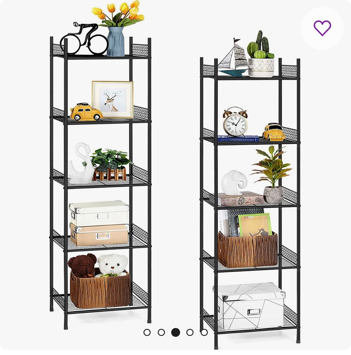 5-Tier Heavy-Duty Metal Storage Shelving Unit