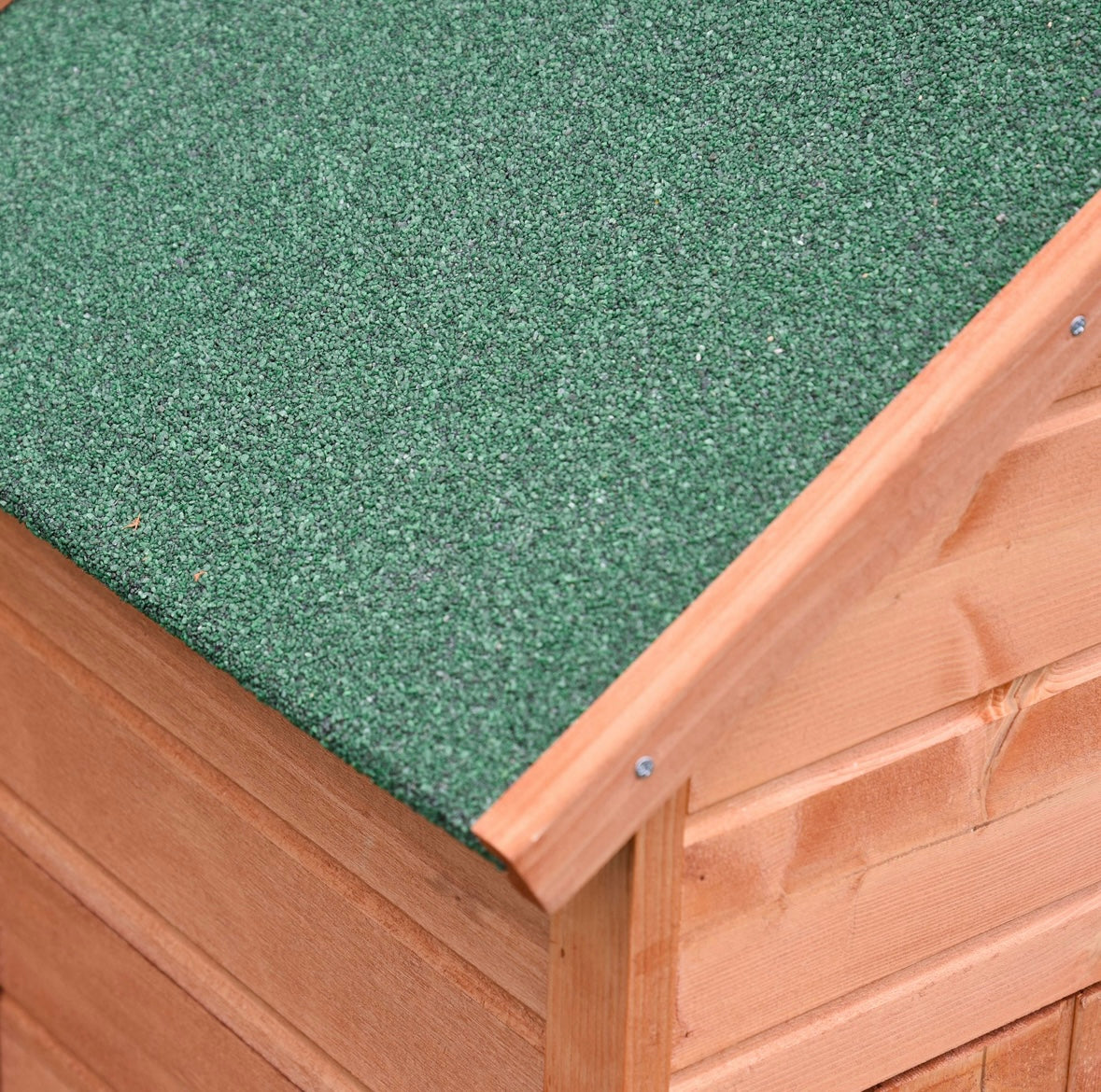 Outsunny Wooden Outdoor Storage Shed – 3 Shelves | Waterproof Fir Wood | Lockable Double Doors | Natural Finish