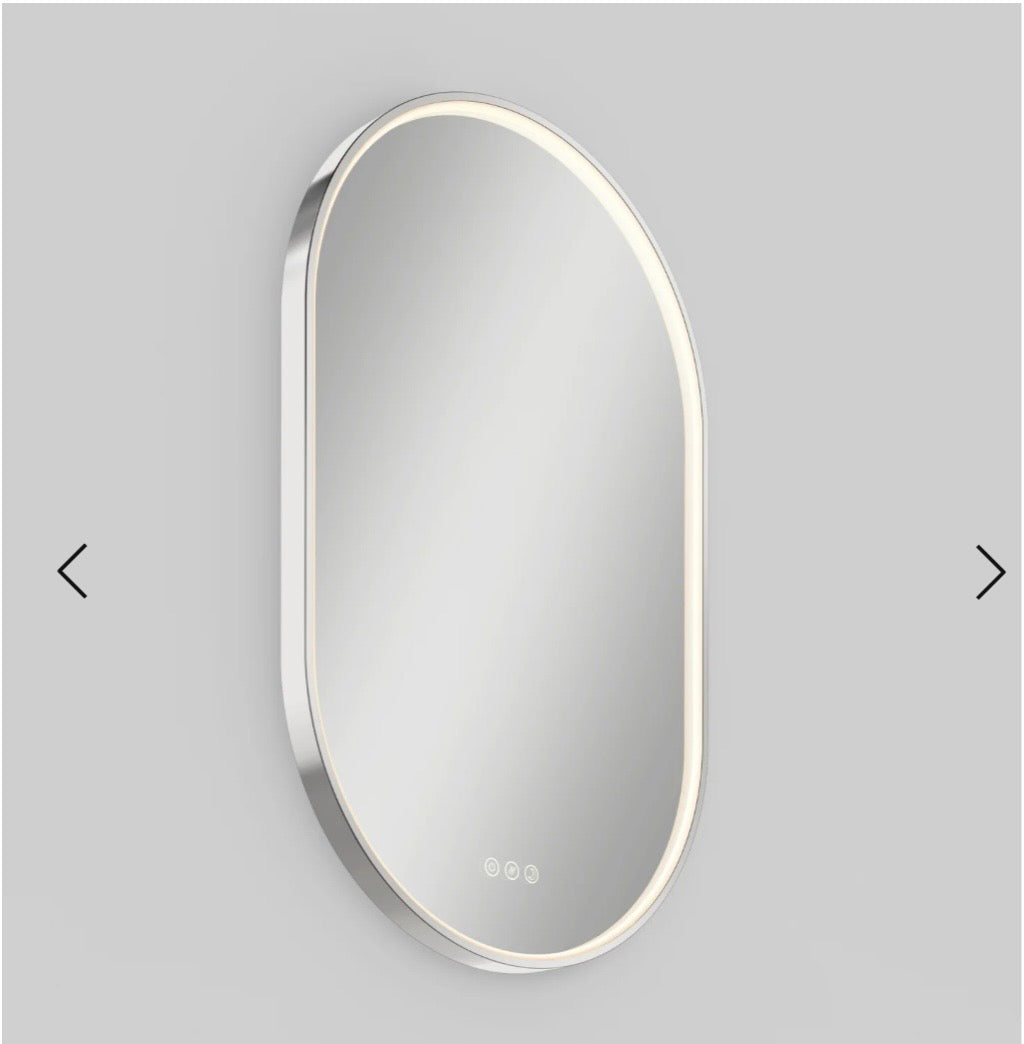 Modern LED Oval Bathroom Mirror