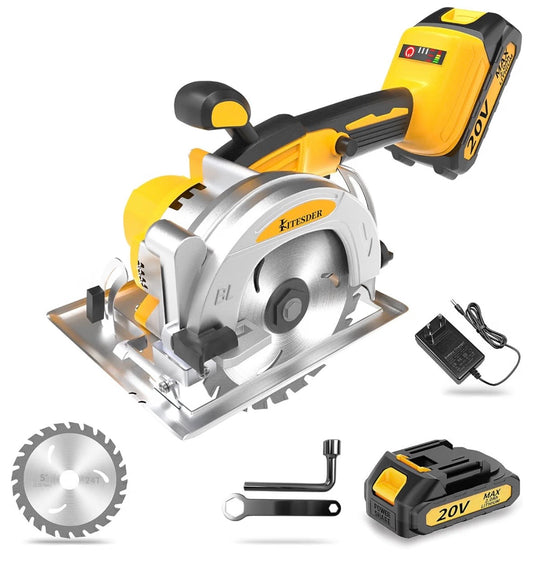KITESDER 20V Brushless Cordless Circular Saw Kit