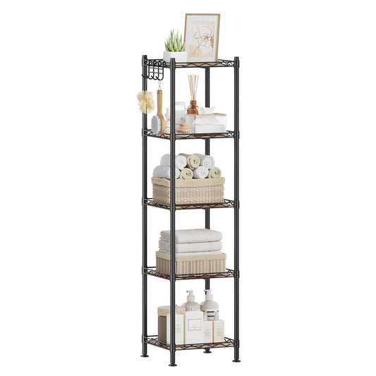 5-Tier Adjustable Metal Storage Shelf