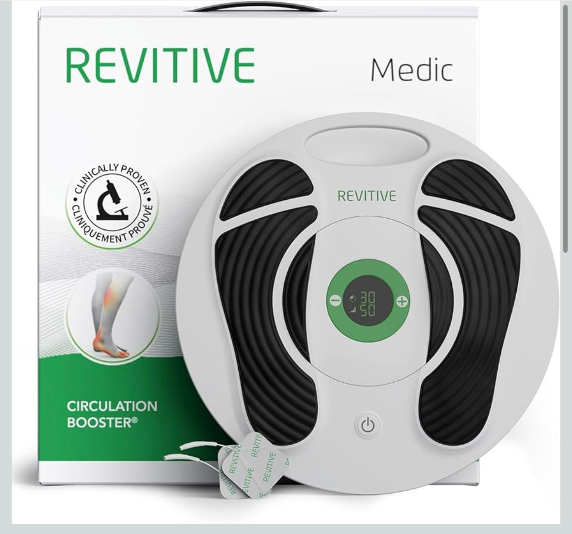 Revitive Medic Circulation Booster – Foot & Body Pain Relief Massager – New, Open Box