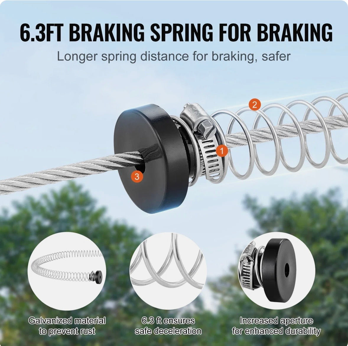 Heavy-Duty Backyard Zip Line Kit