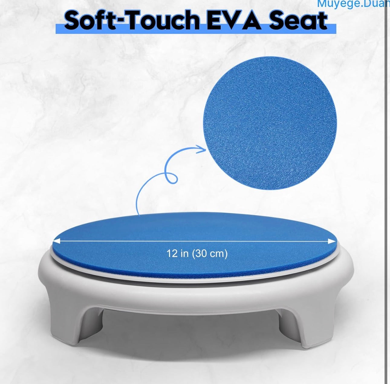 Adjustable Aluminum Shower Chair with Swivel Seat