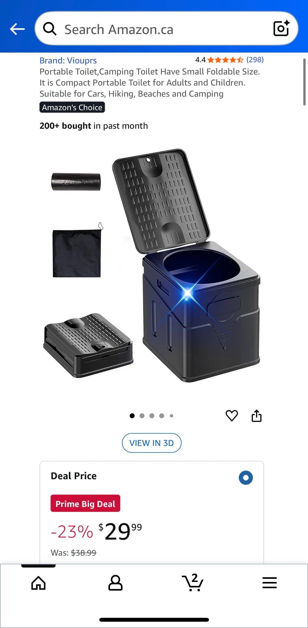 Viouprs Portable Folding Camping Toilet – 30% Off Amazon Sale Price!