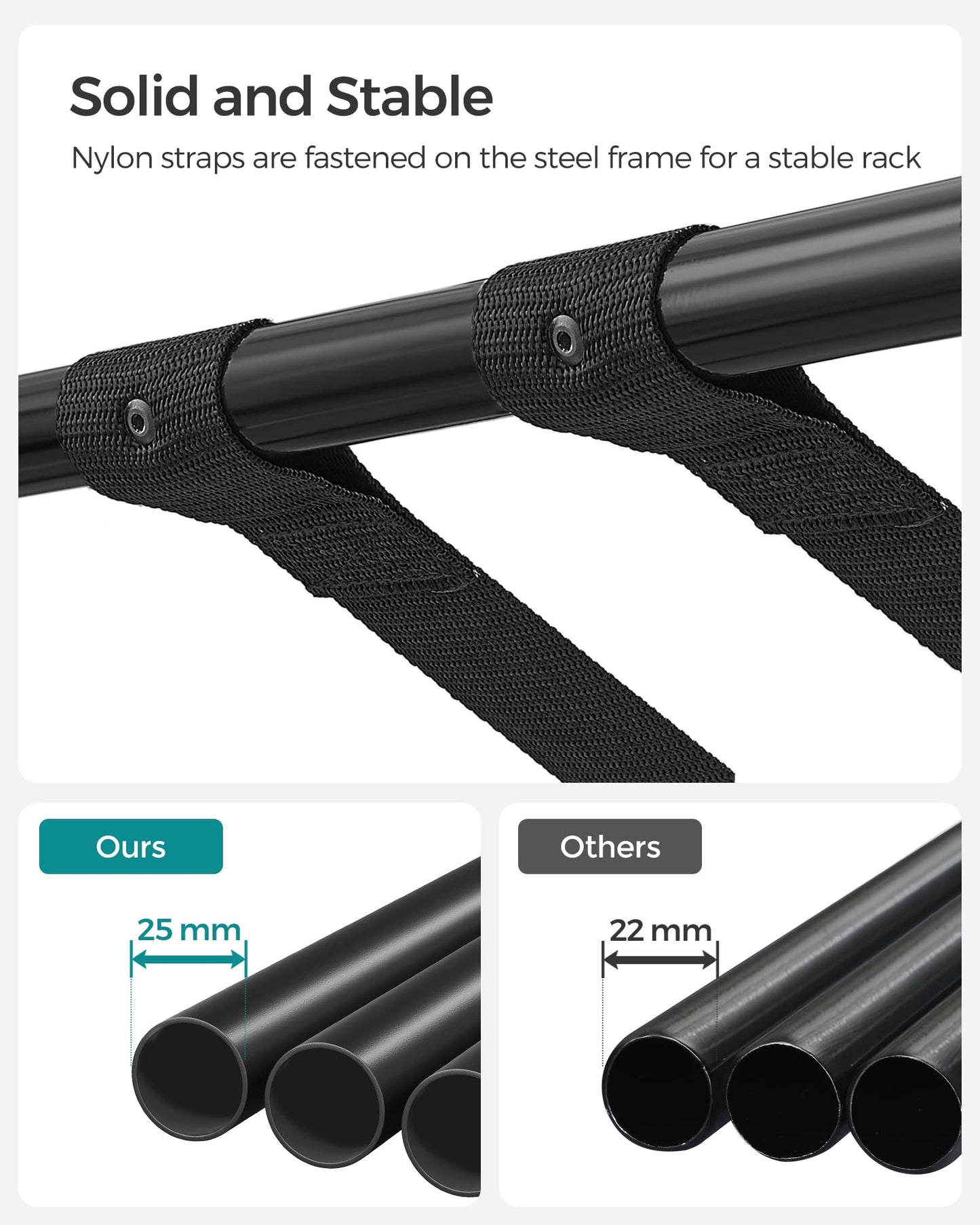 SONGMICS Foldable Luggage Racks – Set of 2