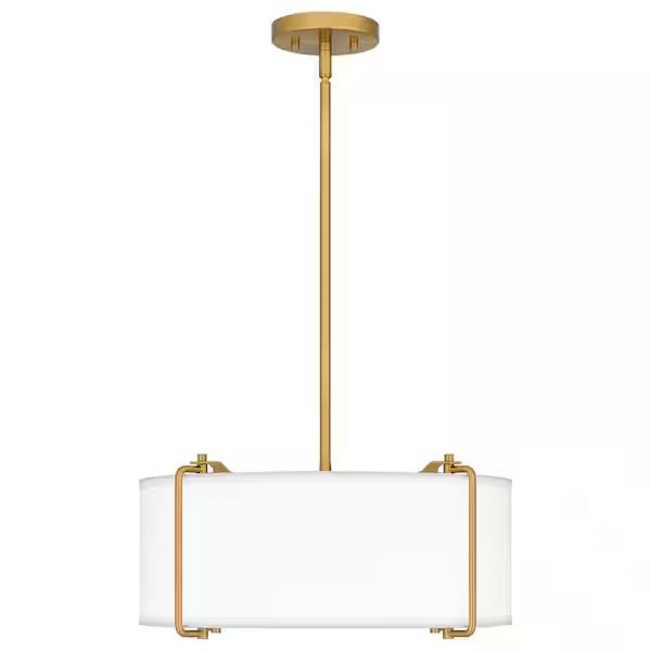 Home Decorators Collection 4-Light Brushed Gold Pendant