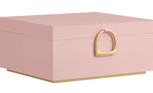 SONGMICS Elegant Jewelry Box – Jelly Pink & Gold