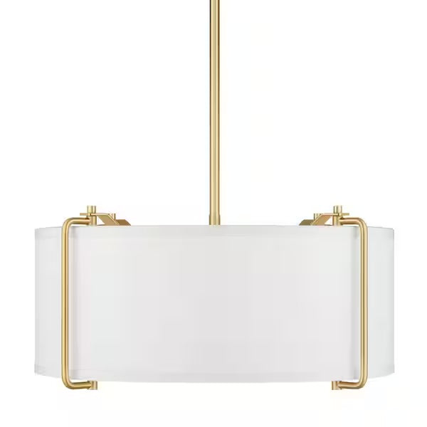 Home Decorators Collection 4-Light Brushed Gold Pendant