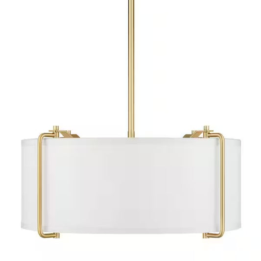 Home Decorators Collection 4-Light Brushed Gold Pendant