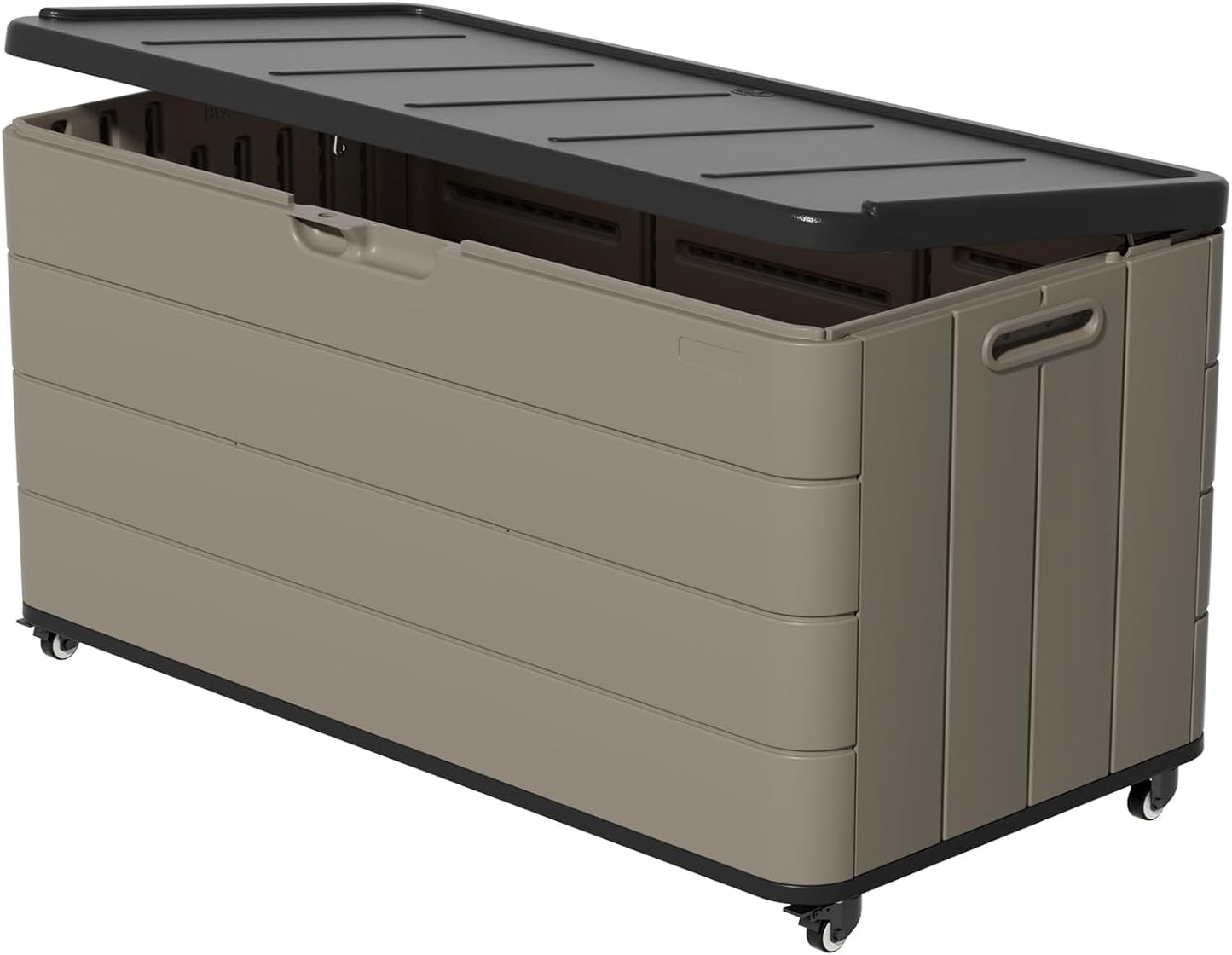 ZZM 100-Gallon Resin Deck Box with Wheels