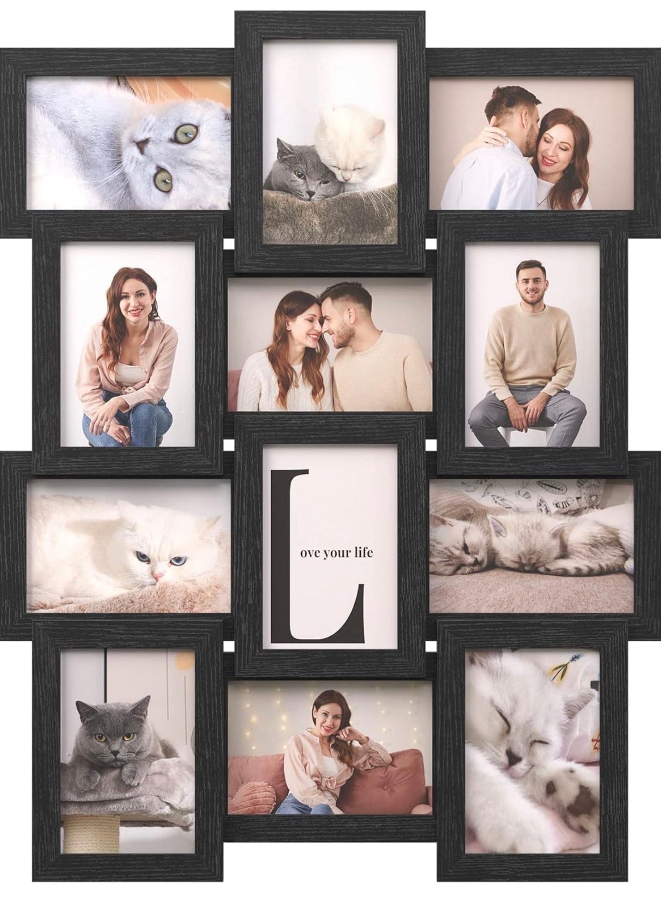 SONGMICS 12-Photo Collage Frame (4 × 6 in)