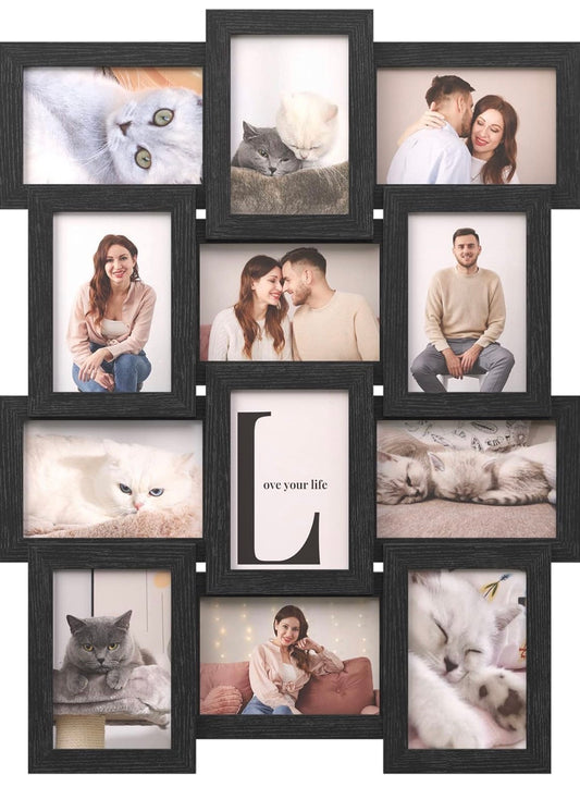SONGMICS 12-Photo Collage Frame (4 × 6 in)