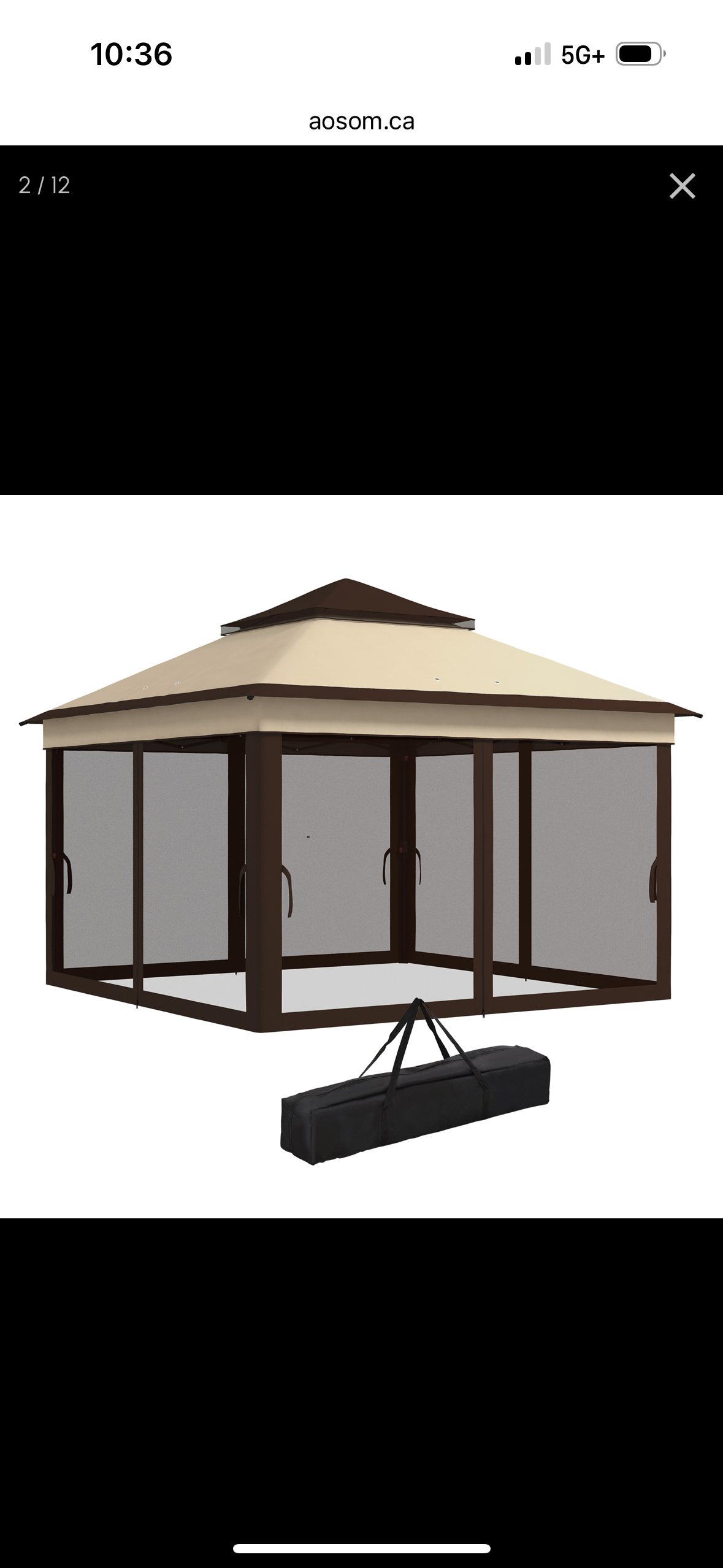 Outsunny 10×10 ft Pop-Up Gazebo Tent with Mesh Curtains — Adjustable Height, UV30+ Protection, and Carry Bag (Modern Grey)