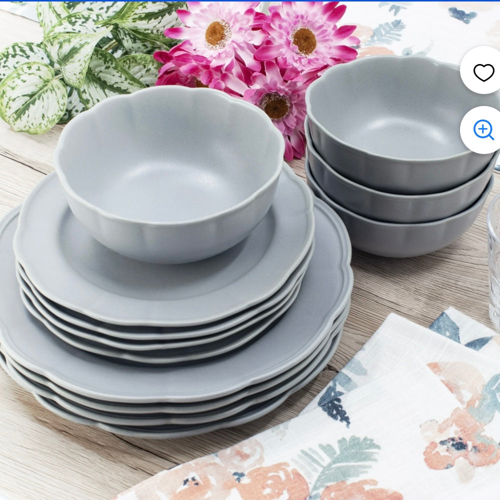 Beautiful by Drew Scalloped Dinnerware Set
