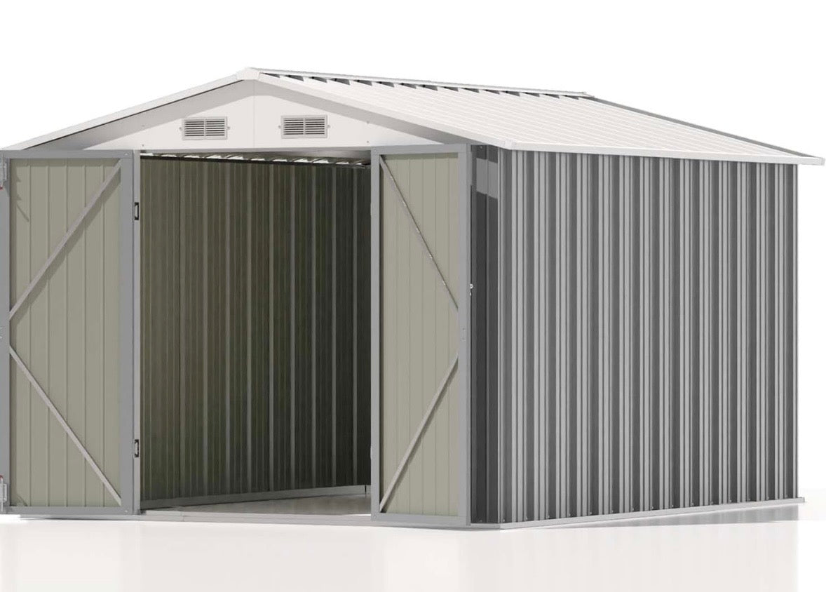 Patiowell 8’ x 10’ Metal Outdoor Storage Shed