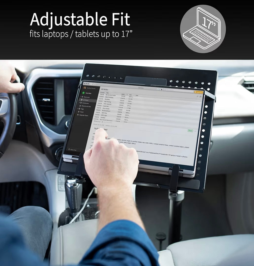 VIVO Vehicle Laptop Mount Stand — Adjustable Universal Car Mount for Laptops & Tablets (Open Box – Brand New)