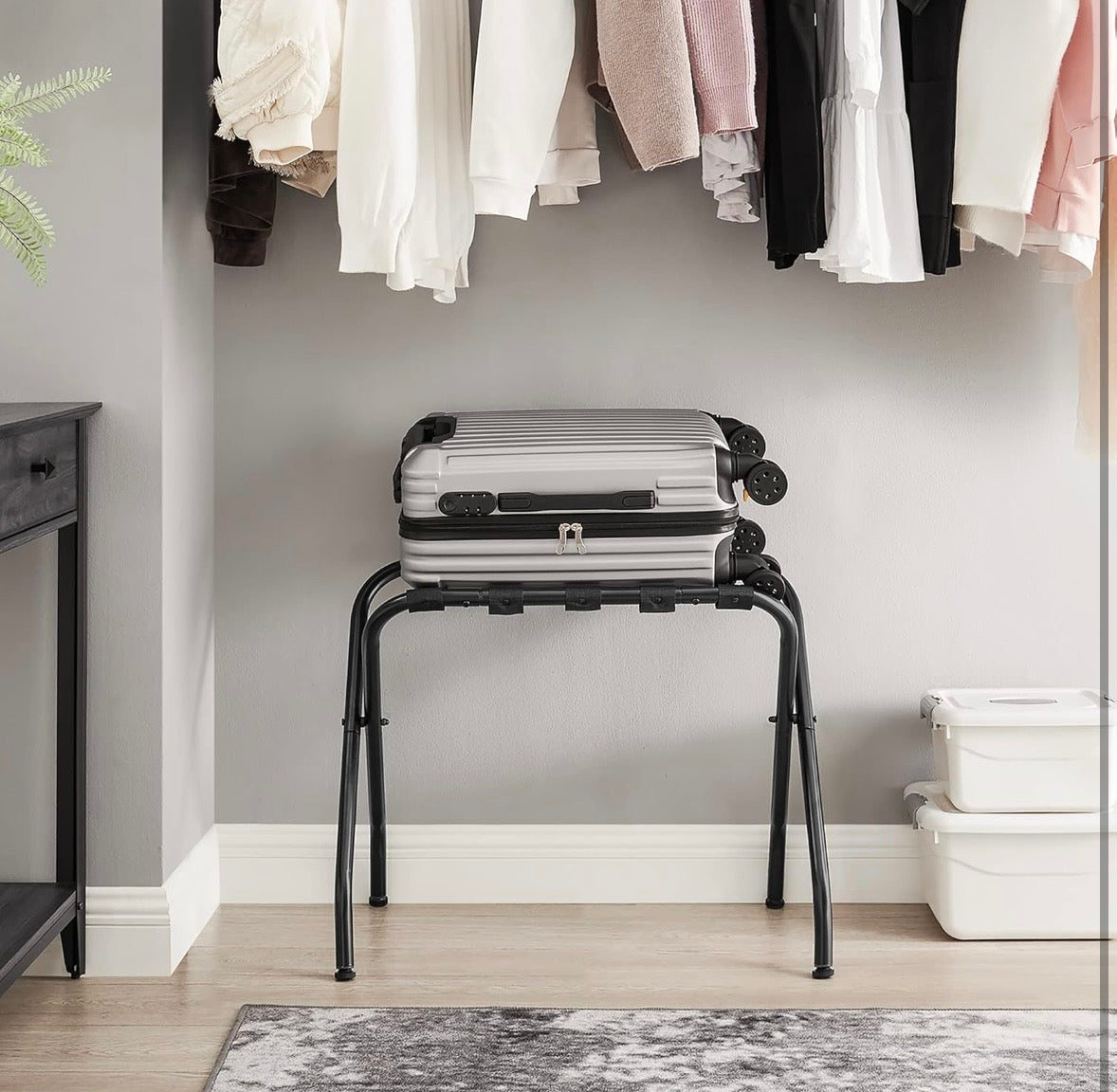 SONGMICS Folding Luggage Rack