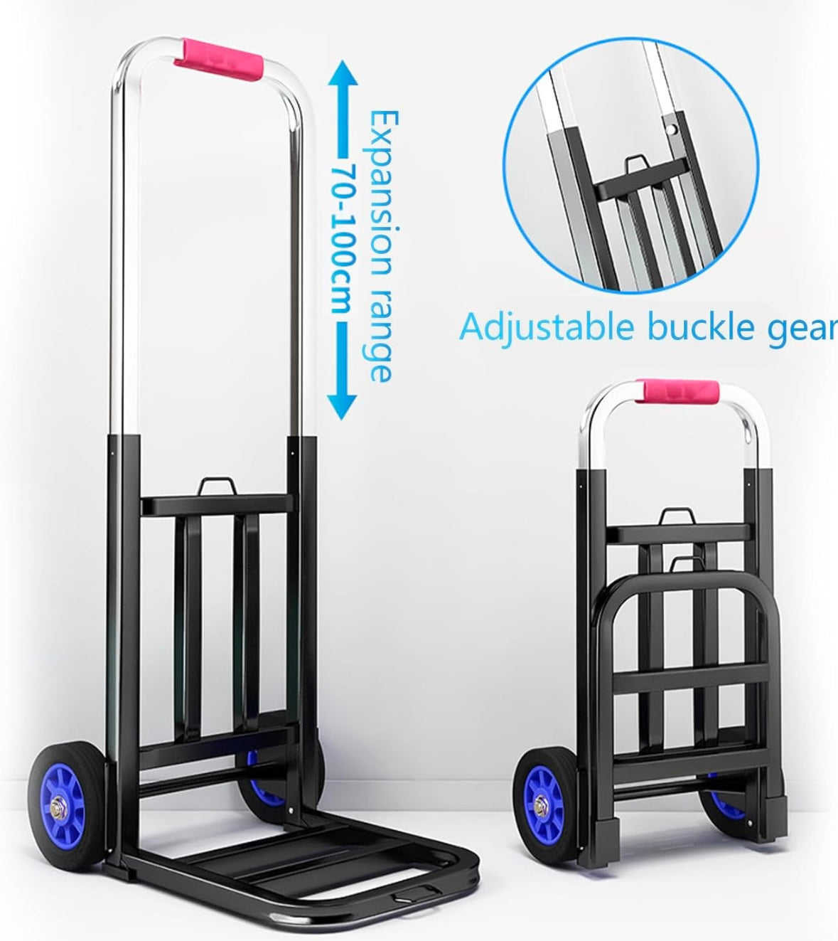 Foldable Portable Hand Cart – Heavy-Duty Aluminum Utility Cart