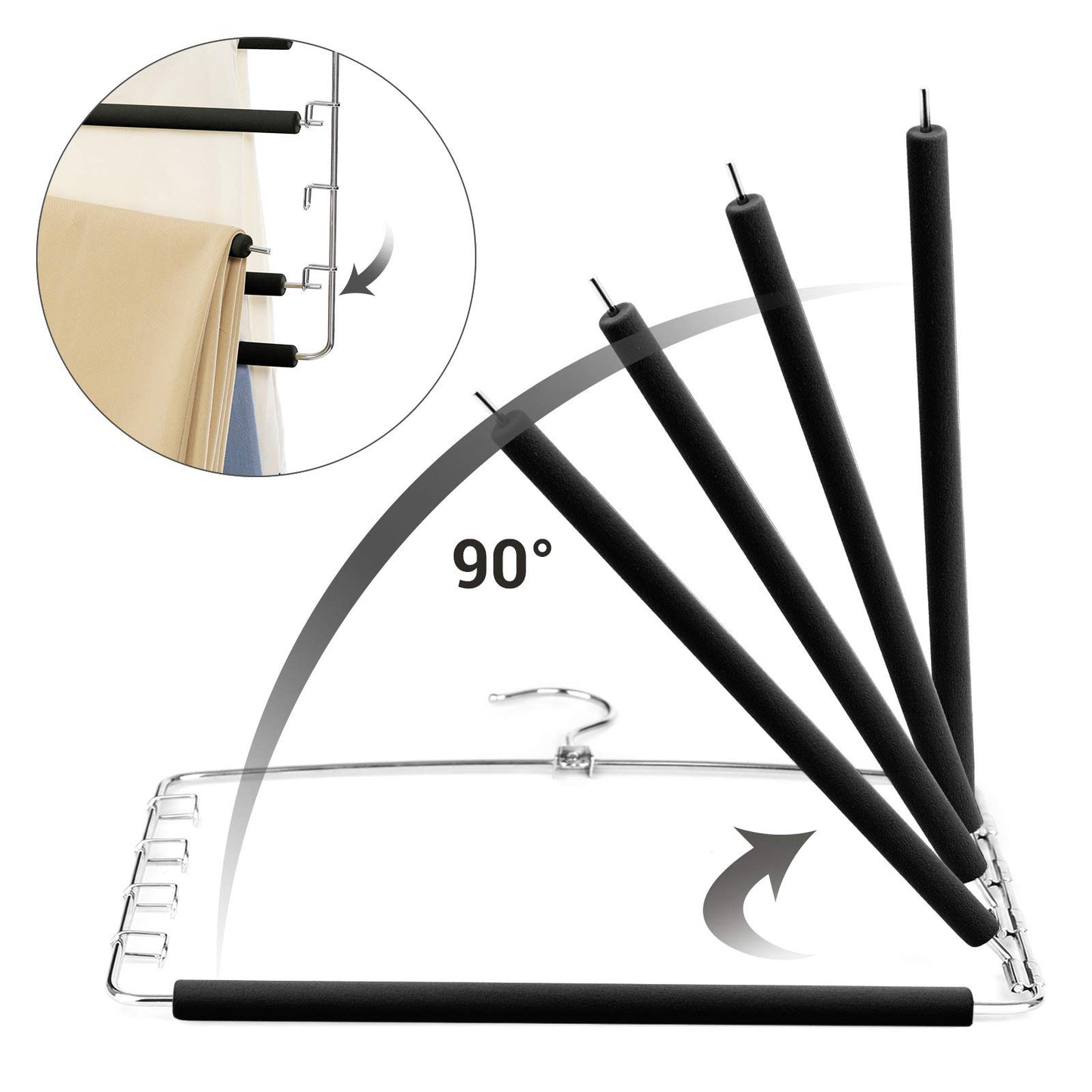 Space-Saving Trouser Hanger Set