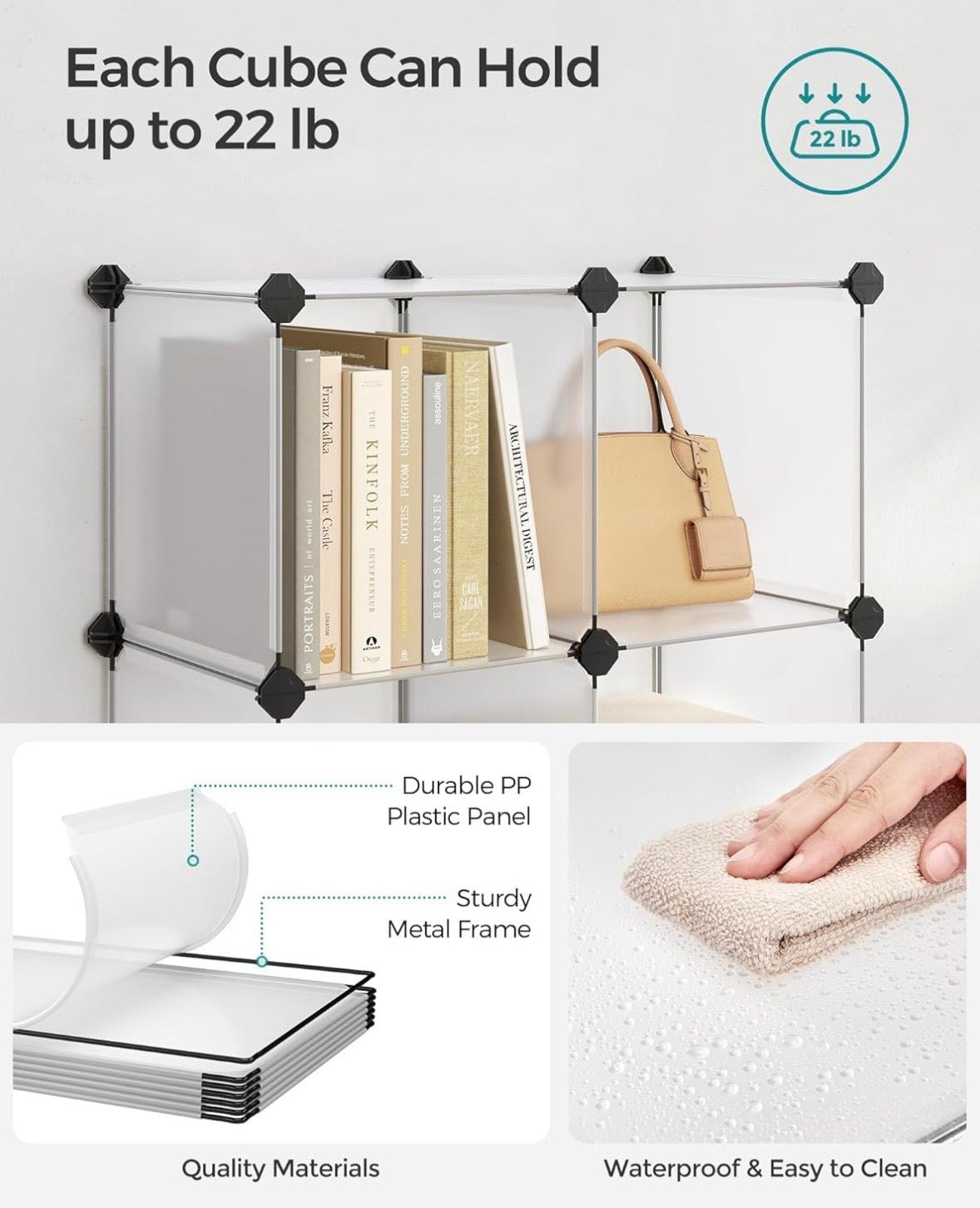 6-Cube Modular Storage Organizer