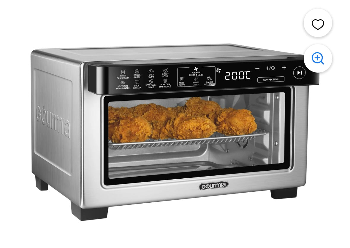Gourmia 4-Slice Digital Air Fryer Oven