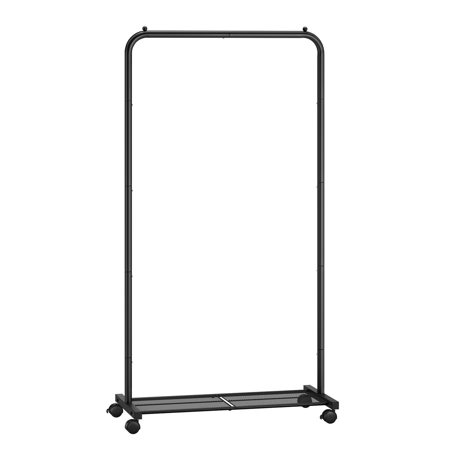 Rolling Garment Rack with Storage Shelf