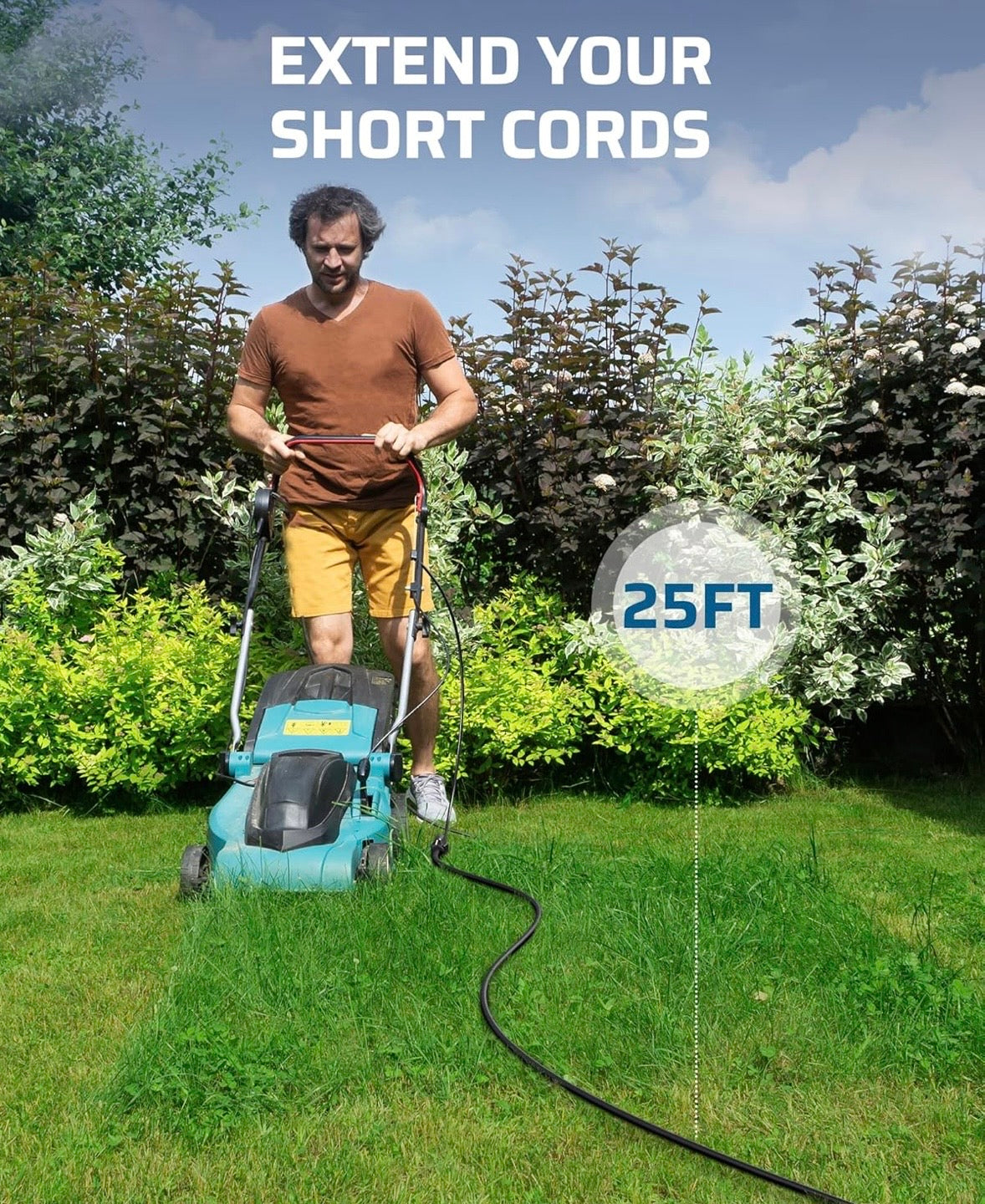 Dewenwils 25FT Heavy-Duty Extension Cord