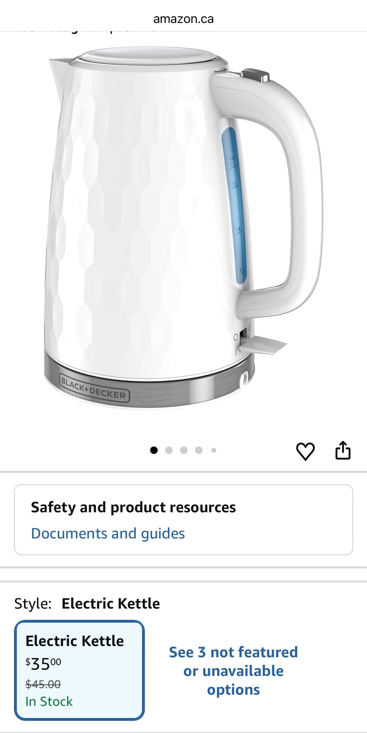 BLACK+DECKER 1.7L Electric Kettle