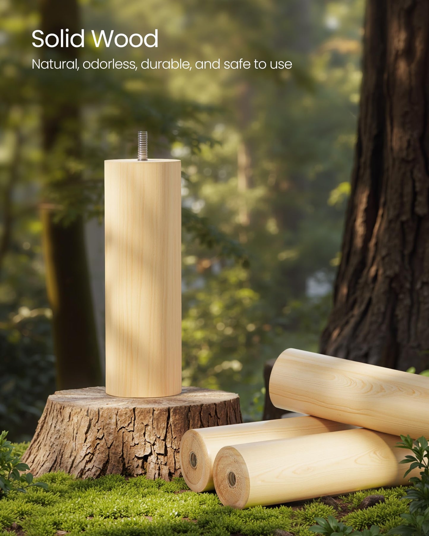 Solid Wood Freestanding Coat Rack