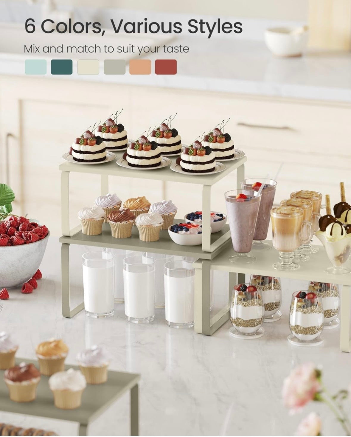 Expandable Countertop Shelf Organizer Set